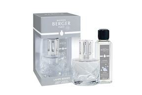 Gift pack lamp Spirale Transparent with 250 ml perfume Air Pour Maison Berger Paris