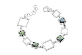 Bracciale Abissi argento e conchiglia haliotis Selezione Zanolli