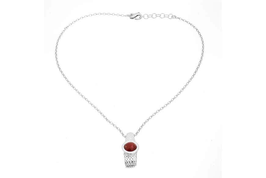 Collana Nizza argento con corniola Selezione Zanolli