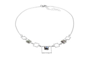 Collana Abissi argento e conchiglia haliotis Selezione Zanolli