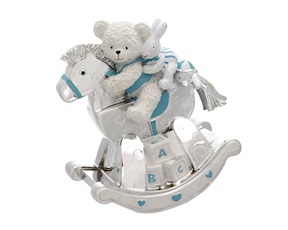 Music box Rocking horse blue Selezione Zanolli