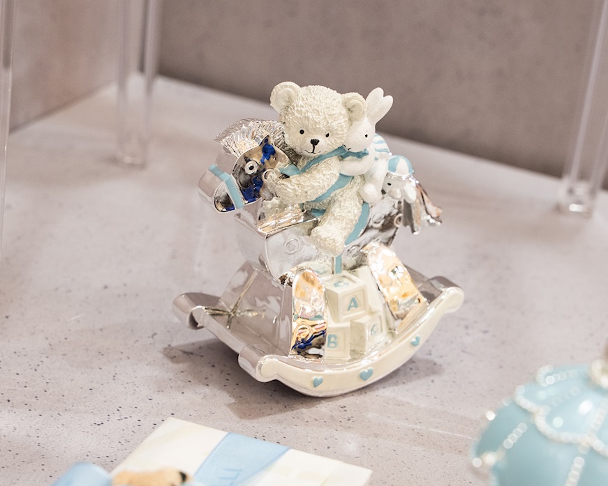 Music box Rocking horse blue Selezione Zanolli