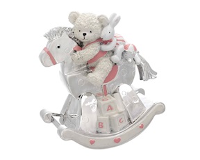 Music box Rocking horse pink Selezione Zanolli