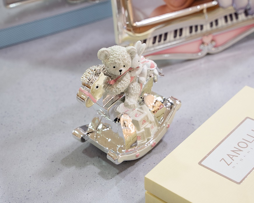 Music box Rocking horse pink Selezione Zanolli