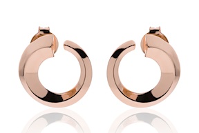 Orecchini a cerchio Apogeo in bronzo rosè Unoaerre