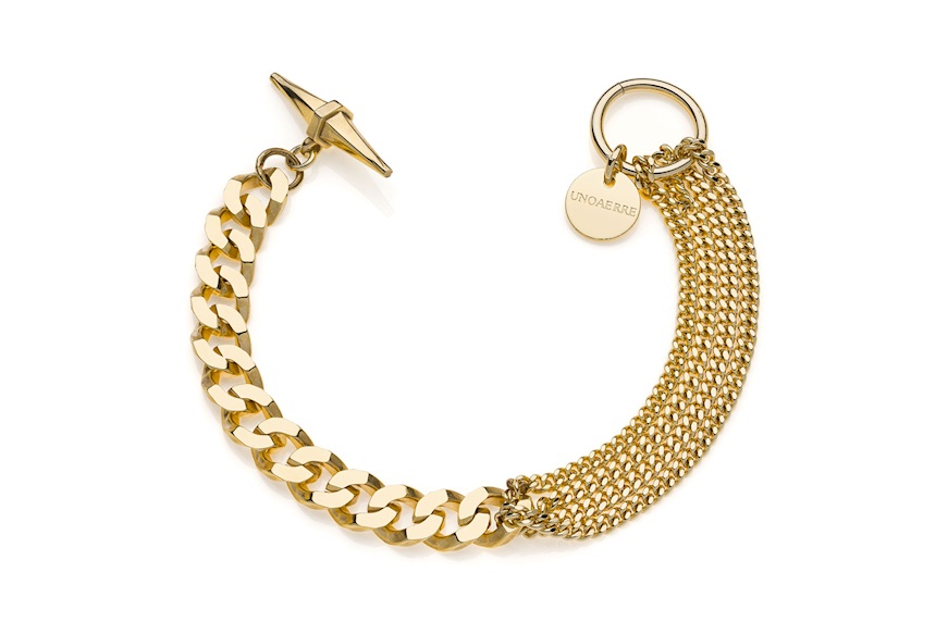 Bracelet Seta in gilded bronze Unoaerre