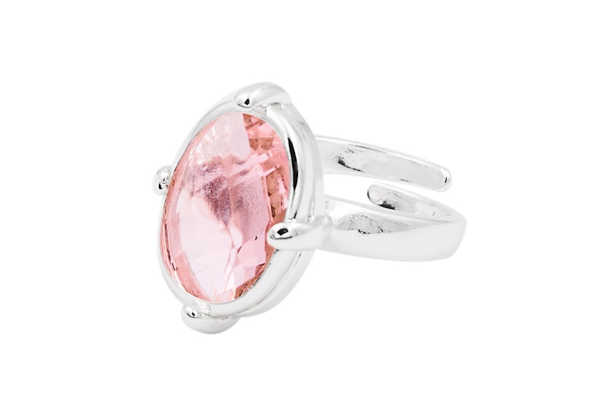 Ring Jaipur in bronze with pink crystal Unoaerre
