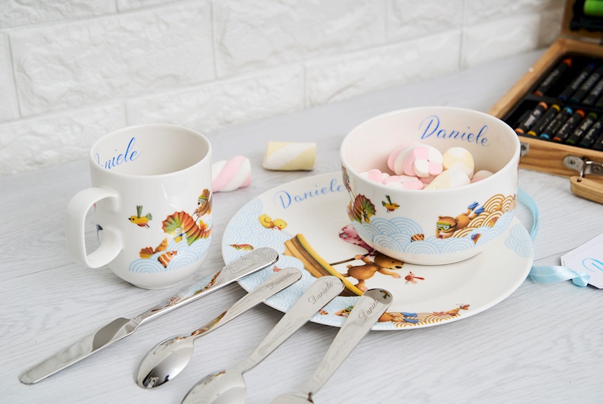 Set pappa Happy as a Bear porcellana composto da 7 pezzi Villeroy & Boch