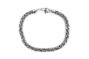 Bracciale Uomo Deep argento a maglia intrecciata Sovrani