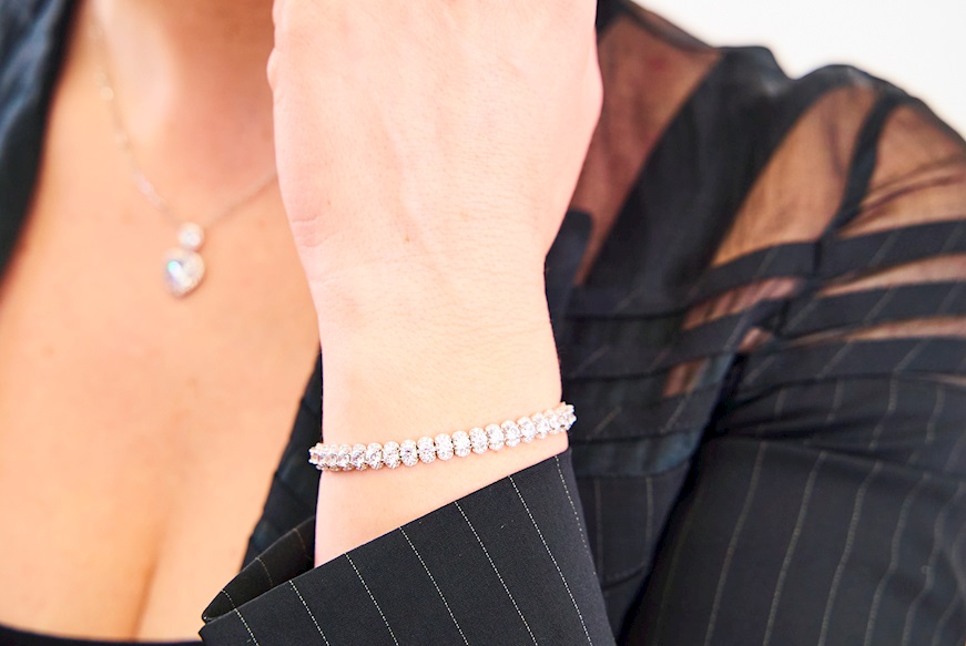 Bracciale argento con cubic zirconia Sovrani