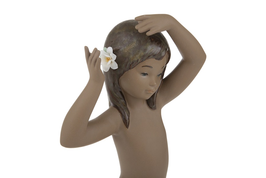 Tropical flower porcelain Lladro'