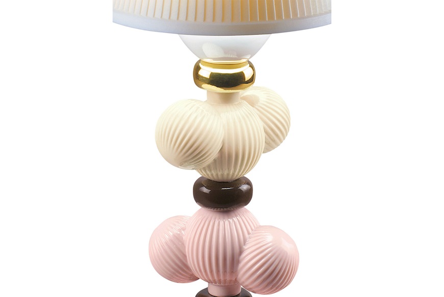Lampada da Tavolo Firefly Cactus porcellana Autunno Dorato Lladro'