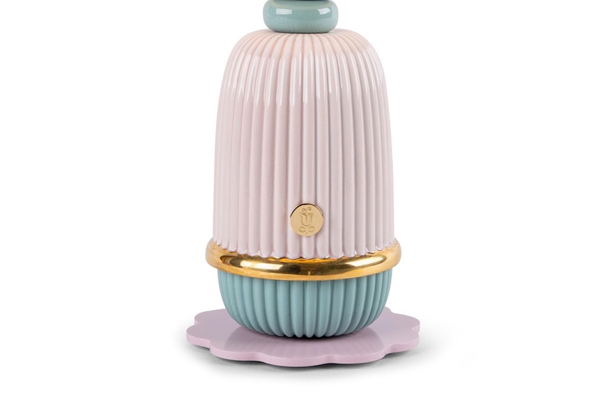 Lamp Kokeshi porcelain pink Lladro'