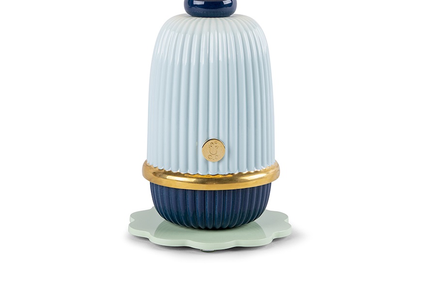 Lampada Kokeshi porcellana blu Lladro'