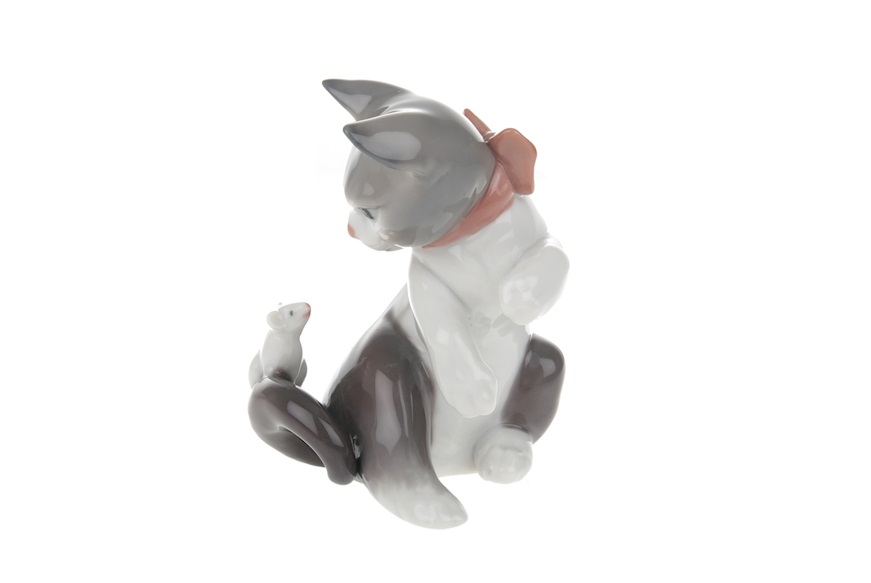 Cat and mouse porcelain Lladro'