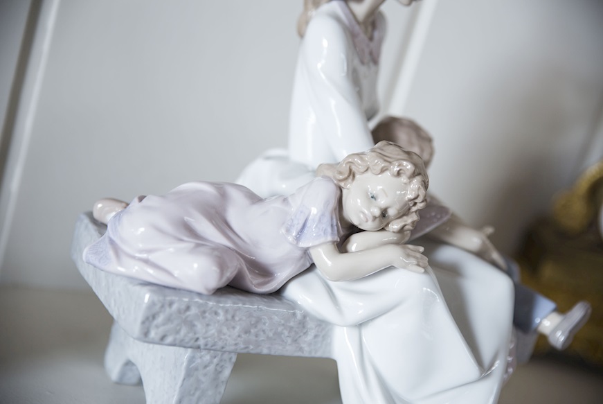 Stanchi di giocare porcellana Lladro'