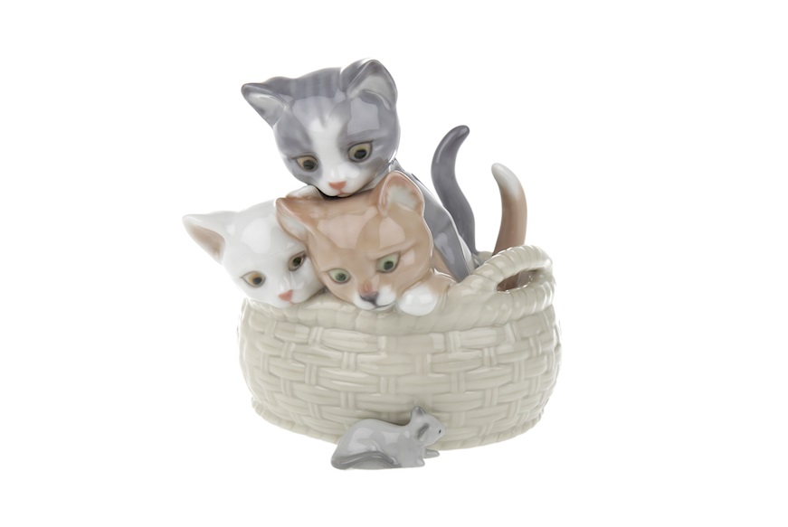 Curious kittens porcelain Lladro'