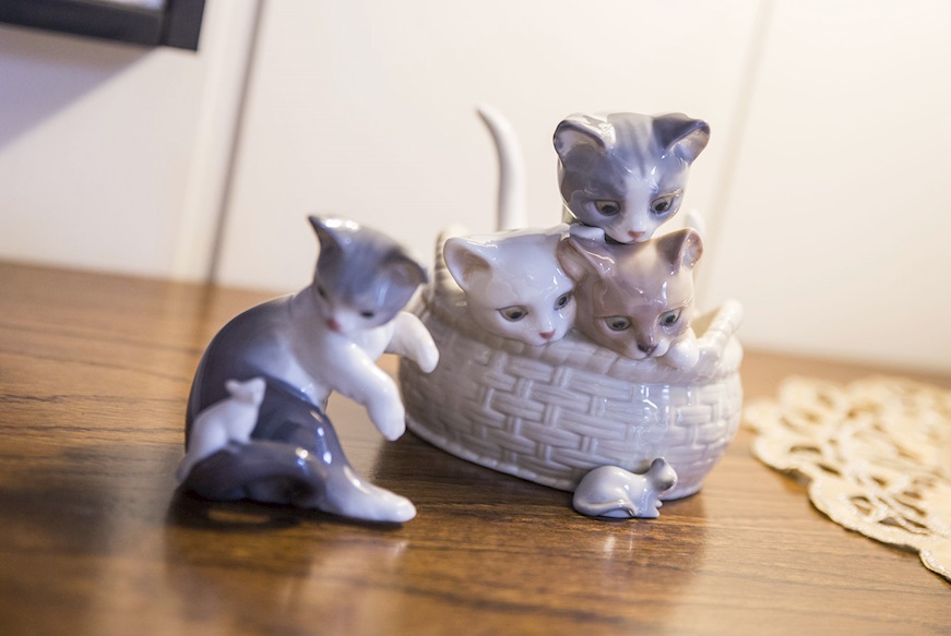 Curious kittens porcelain Lladro'