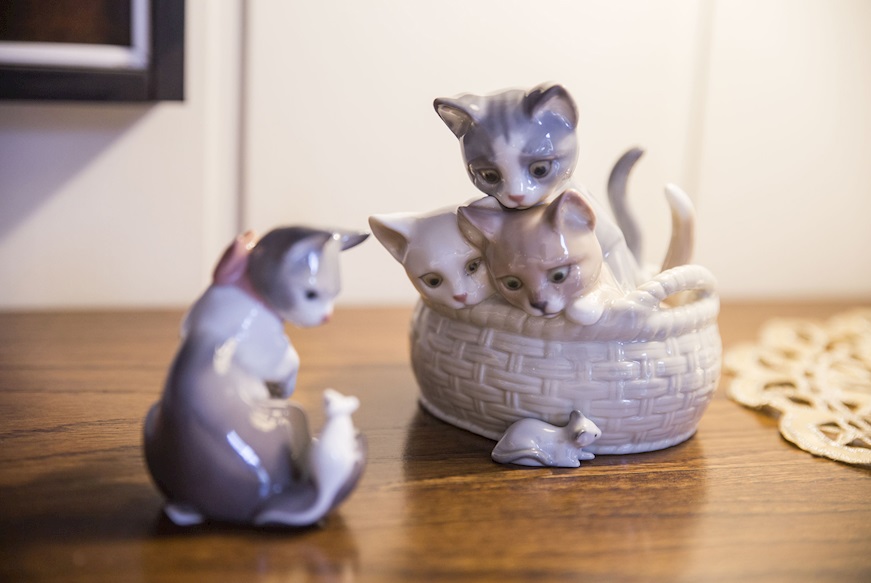 Curious kittens porcelain Lladro'