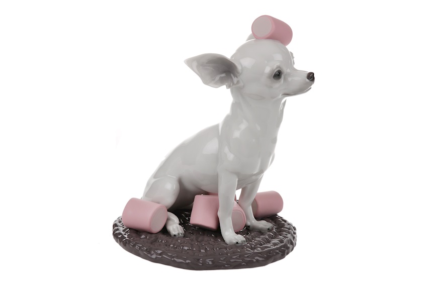 Chihuahua with marshmallows porcelain Lladro'