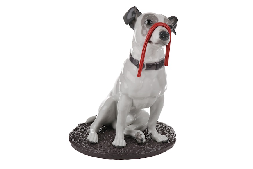 Jack Russel con liquirizia porcellana Lladro'