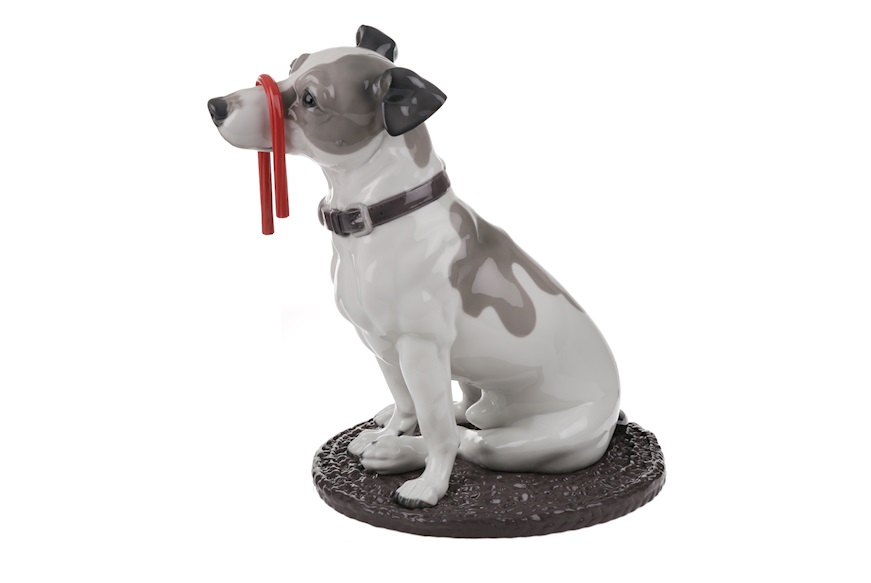 Jack Russel con liquirizia porcellana Lladro'