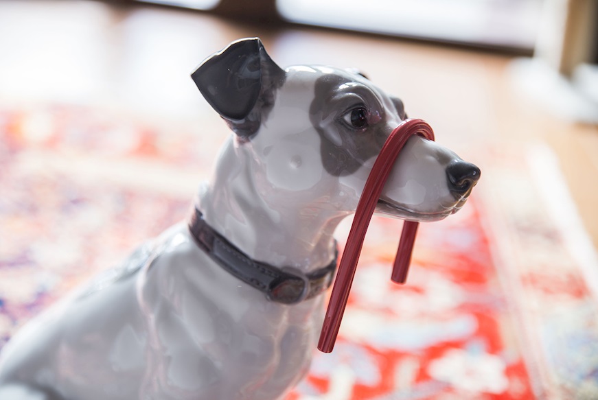 Jack Russel con liquirizia porcellana Lladro'