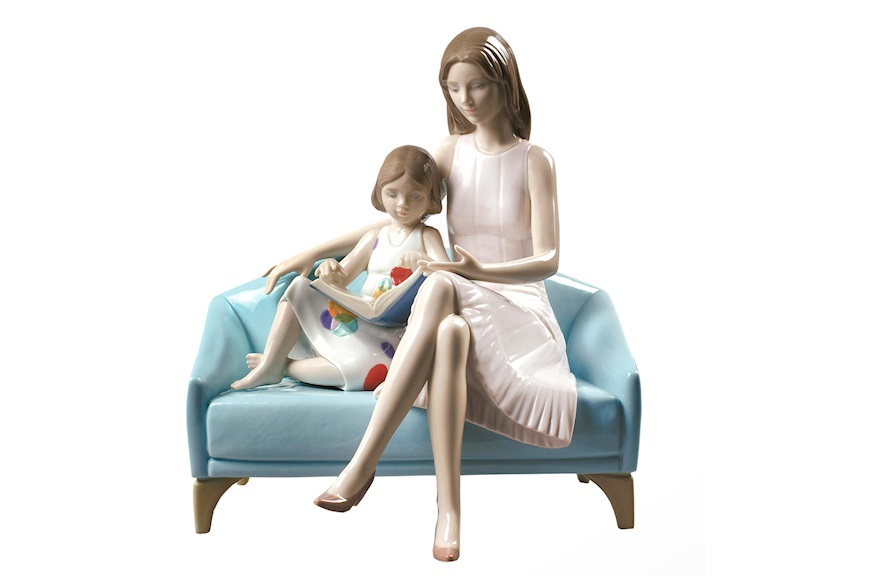 Our reading moment porcelain Lladro'