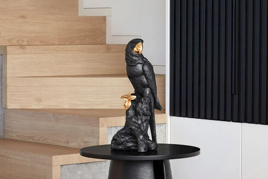 Ara porcellana colore nero e oro Lladro'