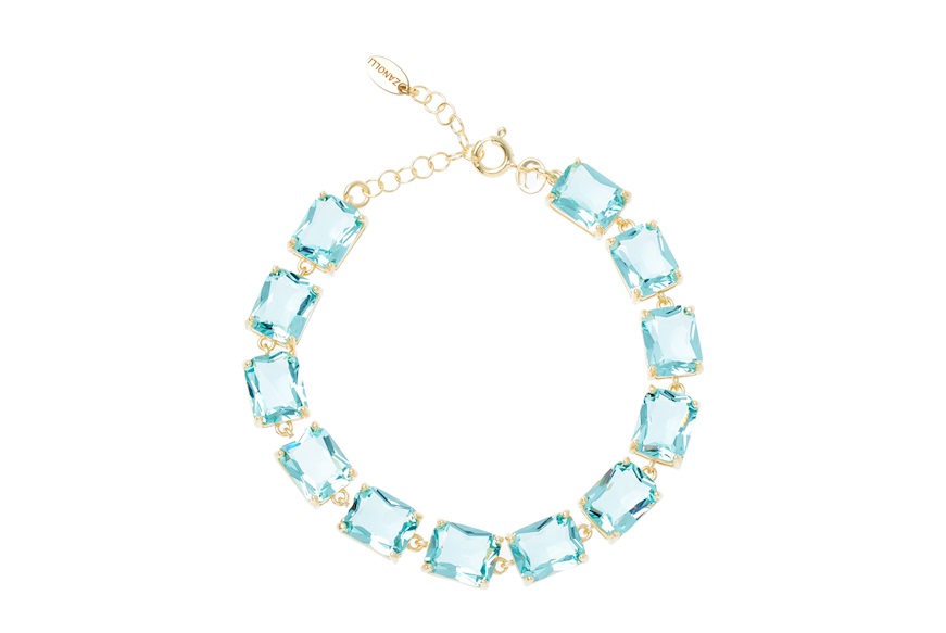 Bracelet silver with blue crystals Selezione Zanolli