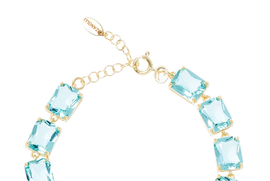 Bracelet silver with blue crystals Selezione Zanolli