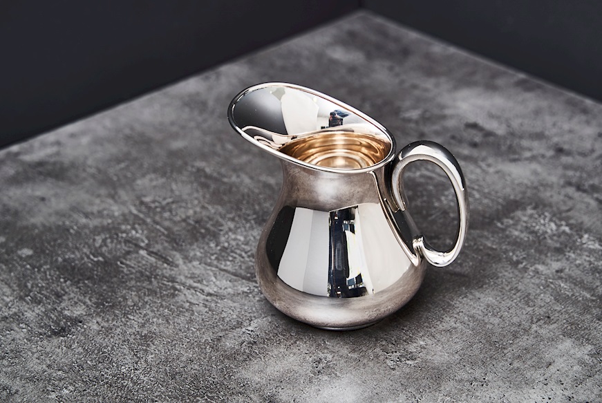 Servizio da the e caffè argento 2672 grammi 4 pezzi liscio usato ricondizionato Zanolli Vintage