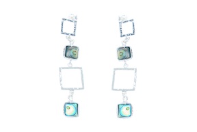 Earrings Abissi silver and haliotis shell Selezione Zanolli