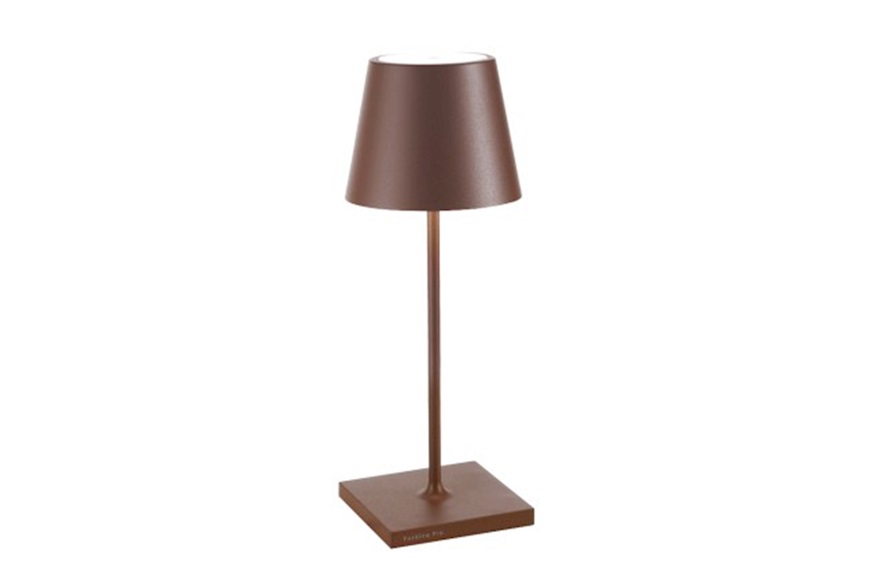 Table lamp Poldina Pro Mini Corten Zafferano