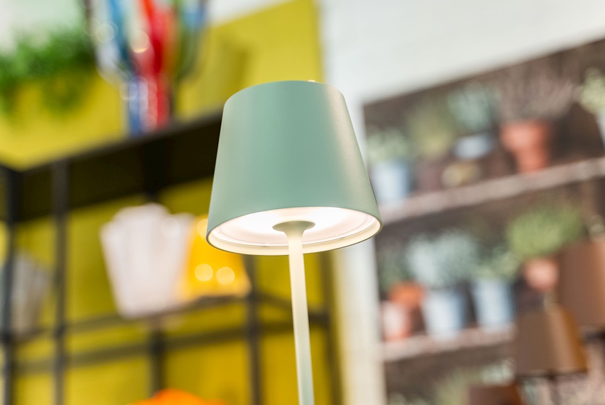 Lampada da tavolo Poldina Pro Salvia Zafferano