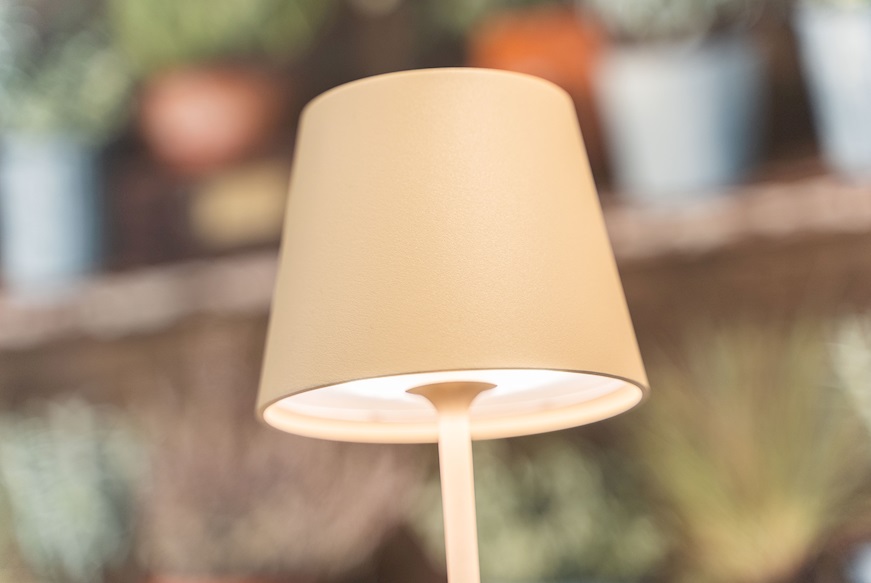 Table lamp Poldina Pro Sand Zafferano