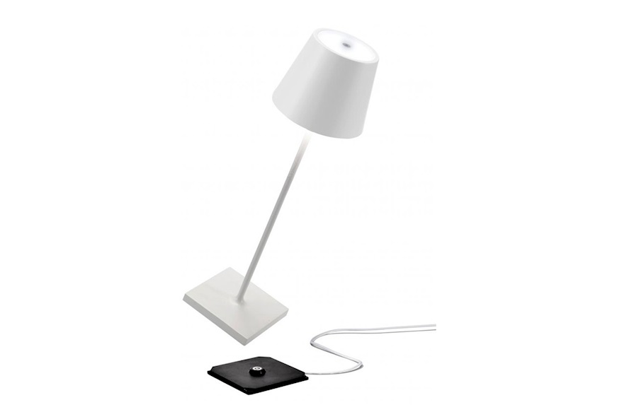 Lampada da tavolo Poldina Pro L Desk Bianco Zafferano