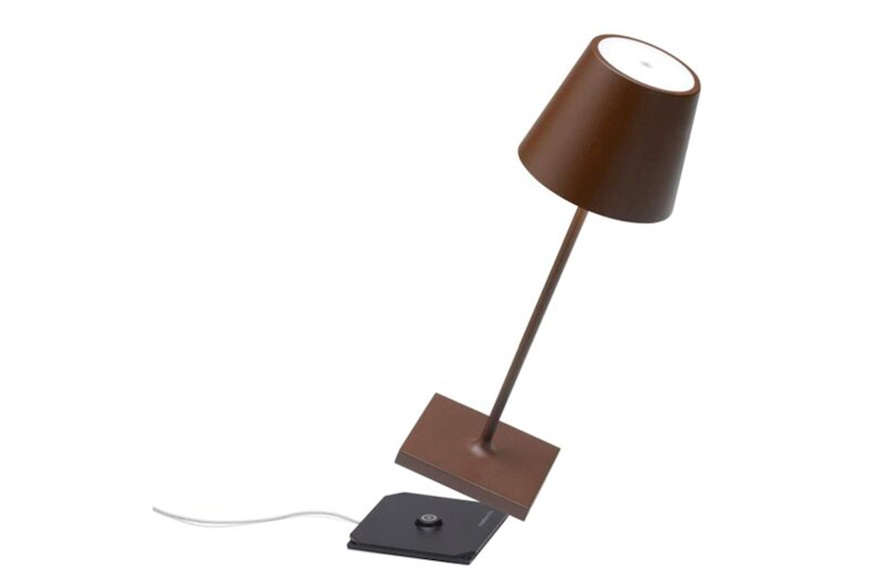 Table lamp Poldina L Desk Corten Zafferano
