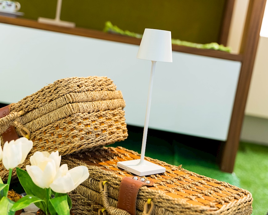 Table lamp Poldina Pro Micro white Zafferano