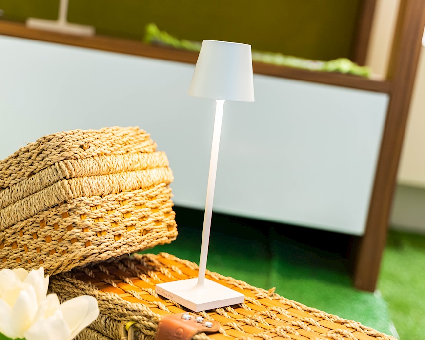 Table lamp Poldina Pro Micro white Zafferano