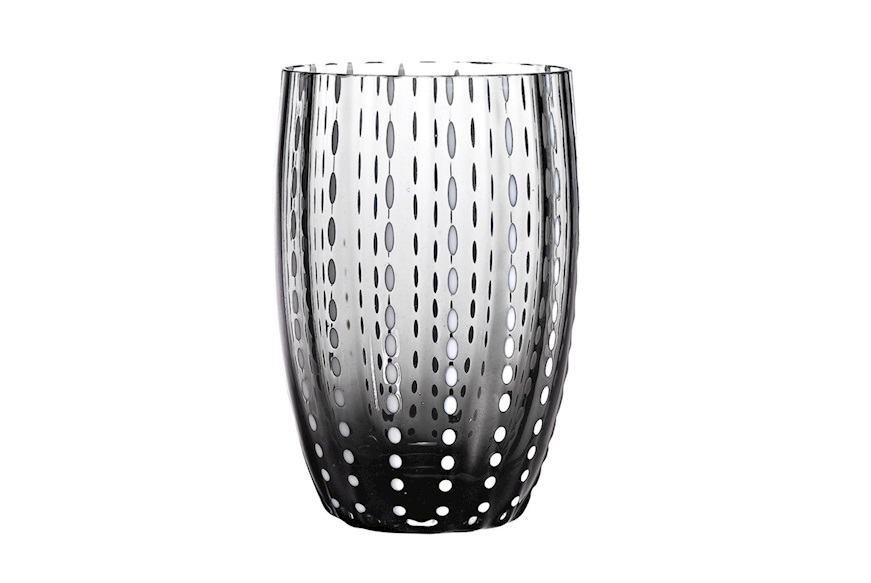 Bicchiere tumbler Perle grigio Zafferano