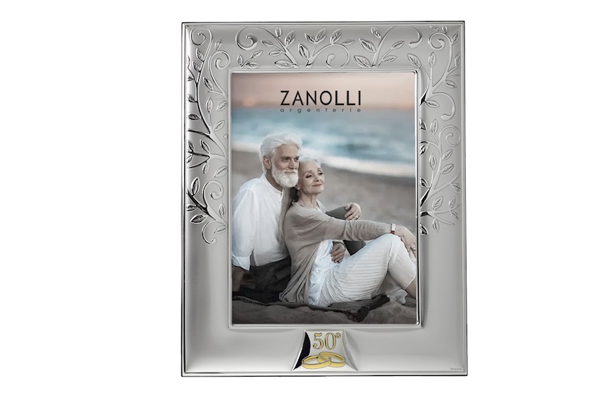 Picture frame 50° anniversary bilaminated Silver Tree of life Selezione Zanolli