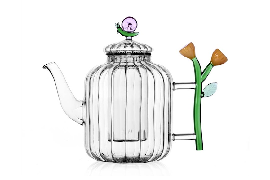 Teiera Botanica Ottica Chiocciola e Fiore Ambra Ichendorf