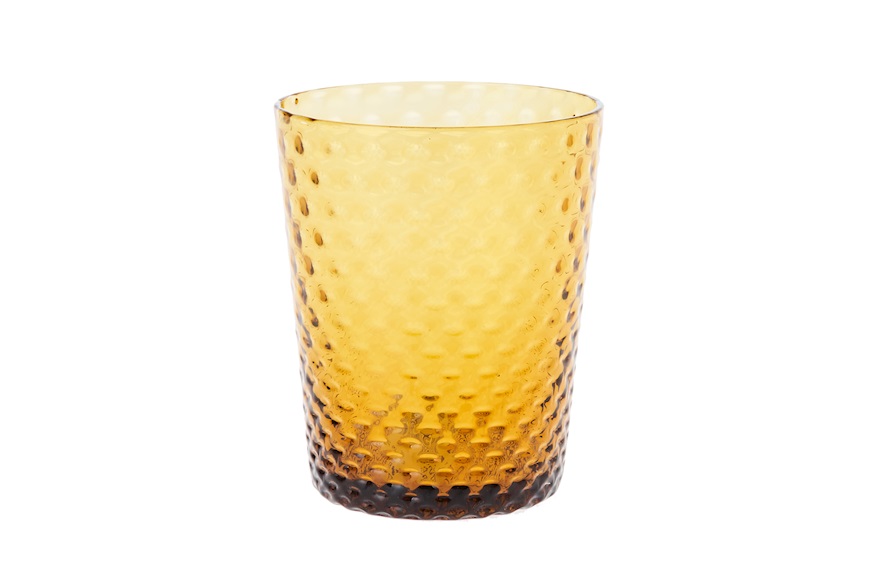 Tumbler Glass Veneziano amber Zafferano