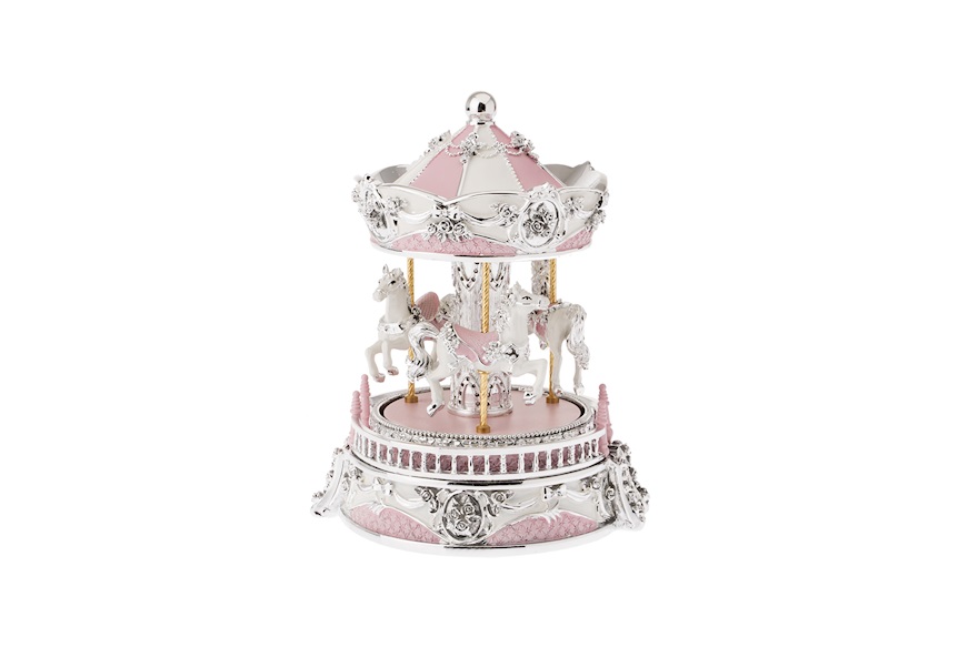 Music Box Horses Carousel pink Selezione Zanolli