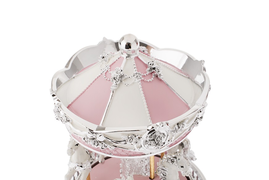 Music Box Horses Carousel pink Selezione Zanolli