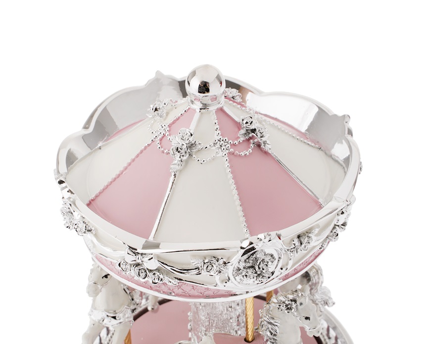 Carillon Giostra dei cavalli rosa Selezione Zanolli