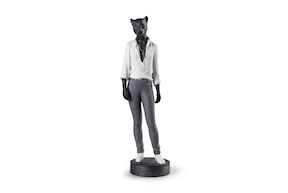 Panther Woman porcelain Lladro'