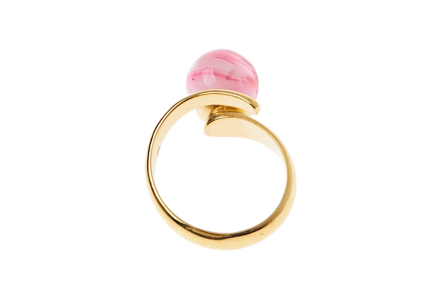 Ring Accademia in Pink glass Antica Murrina