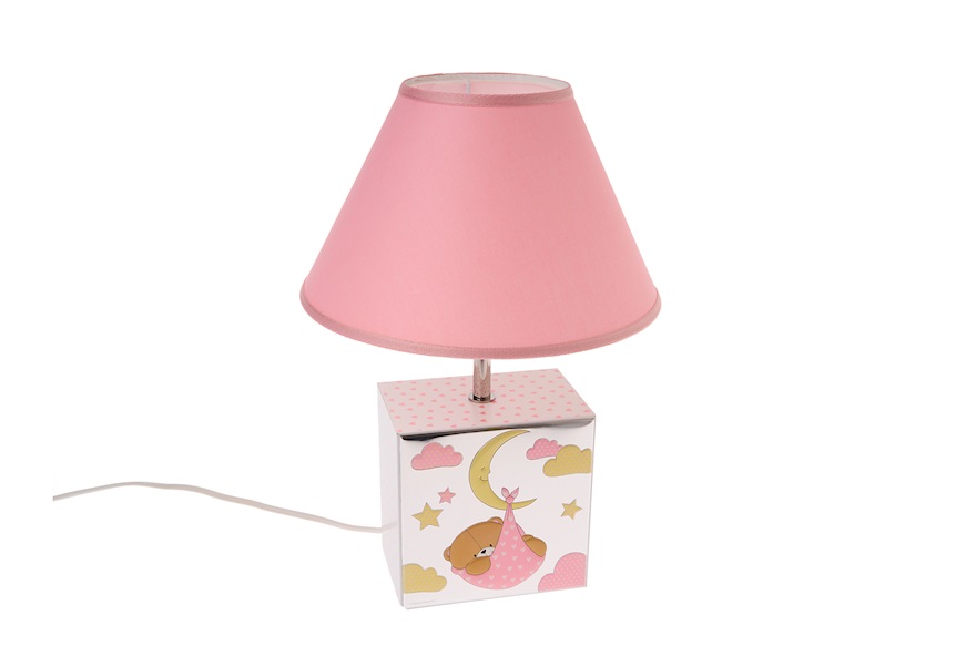 Teddy Bear Lamp Forever Friends pvd Silver pink Selezione Zanolli